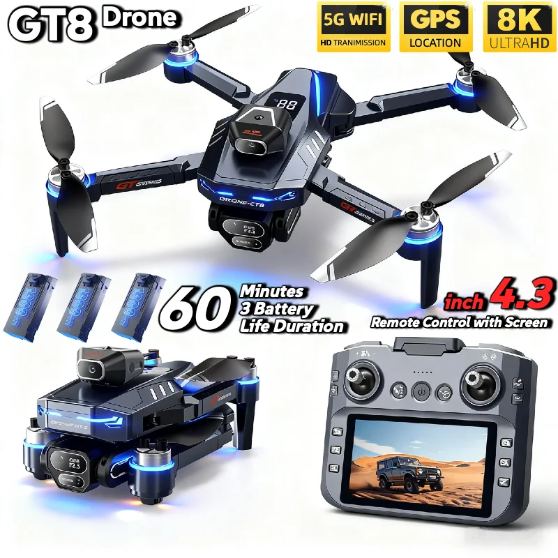 Drone Gps Mount - โดรน HOT สำหรับ LSRC GT8 กล้องคู่ระดับมืออาชีพ