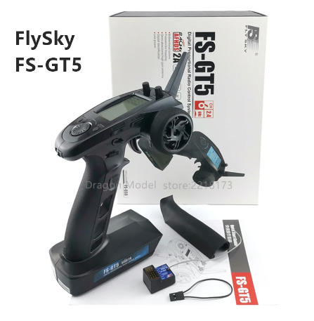 Drone Battery Strap - FlySky FS-GT5 พร้อม FS-BS6 6CH ตัวรับสัญญาณ